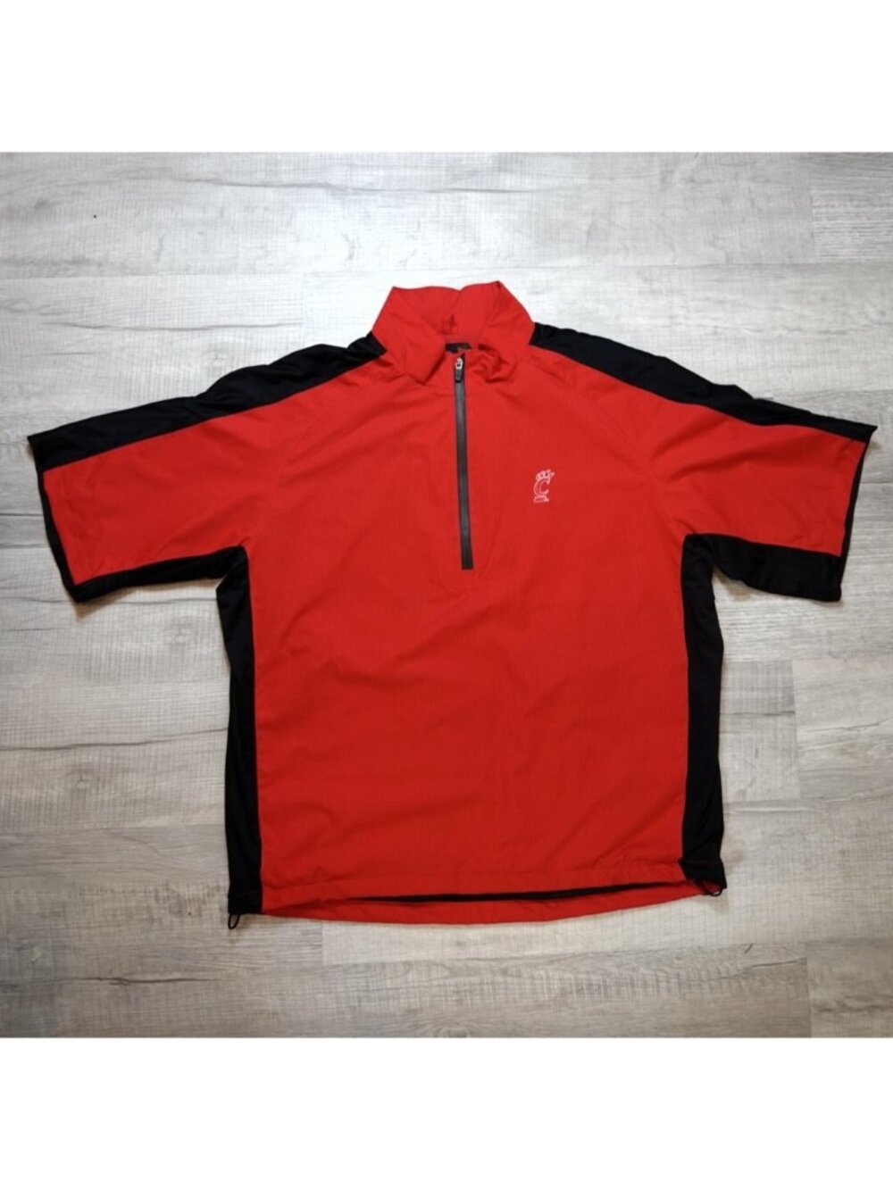 Cincy Bearcats Under Armour Golf 1/4 Zip Windbreaker Pullover Jacket Mens Large